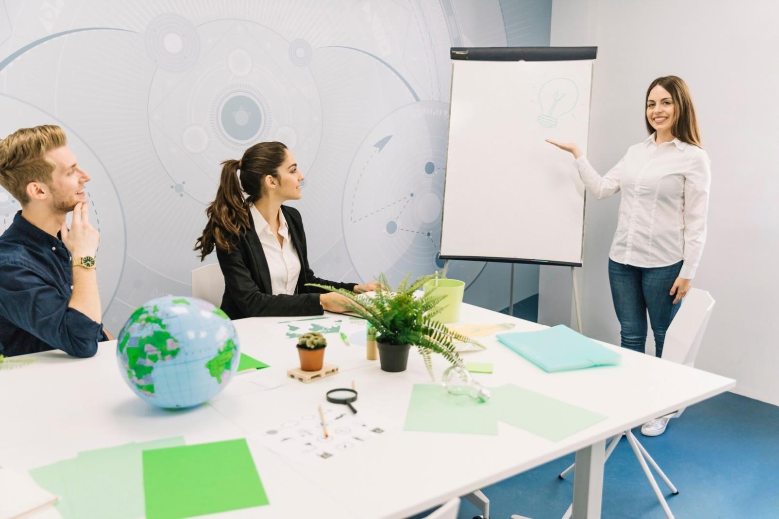 Modern workspace environment reflecting collaborative financial planning